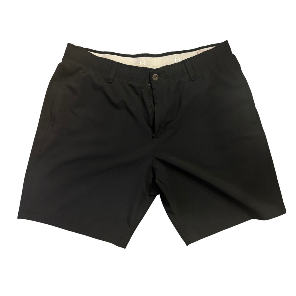 Under Armour Mens Performance Golf Shorts Black Stretch Size 40